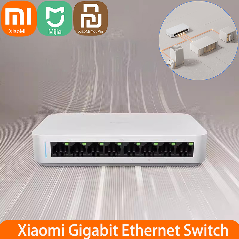 Xiaomi Mi 8 port RJ45 Gigabit  - Xiaomi Hub Mijia Hub incelemesi ve fiyatı